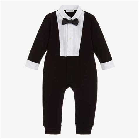 dolce gabbana baby tuxedo|Dolce & Gabbana Kids Tuxedo Romper .